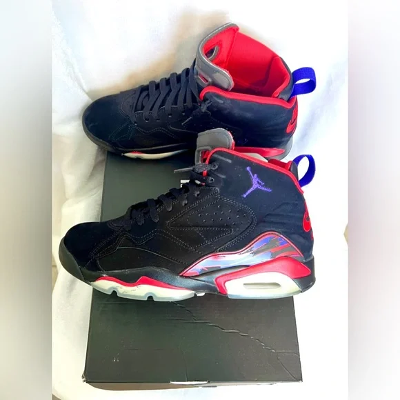 Men’s/Teen Jordan MVP, size 8.5, Black/Dark Concord Raptor - Picture 2 of 12